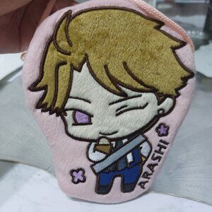 Soft Plushy ARASHI Anime Bag Long String Style Cute Practical Zippered Pouch